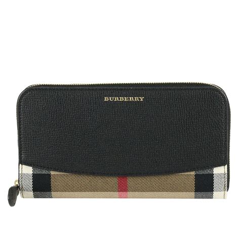 burberry smoked wallet with black stripe|Burberry wallet black leather.